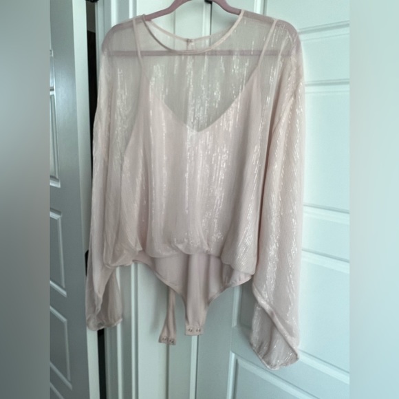 Express Tops - EXPRESS Chiffon Bodysuit